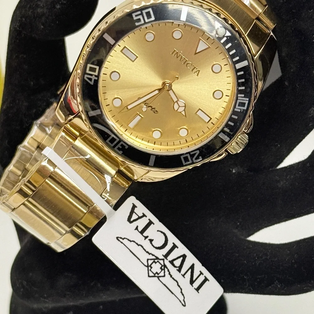 New Invicta Pro Diver Men's Watch - 42mm, Gold (69396)